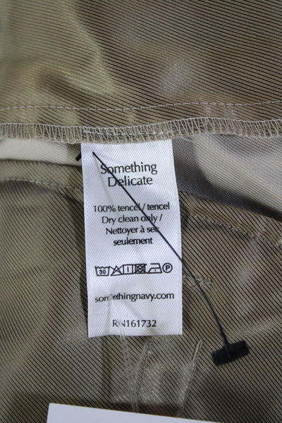 Something Navy, Unisex, Dress Pants Beige 100% Tencel Size 0