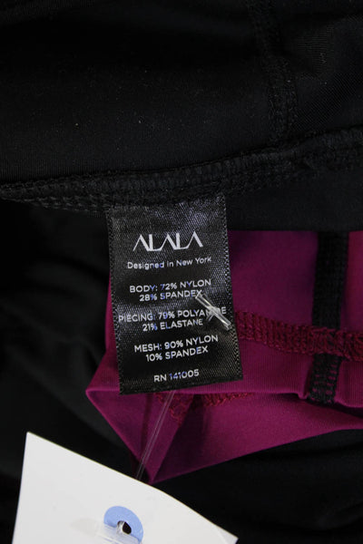 ALALA Women Ankle Leggings Black Nylon/Spandex Size XS