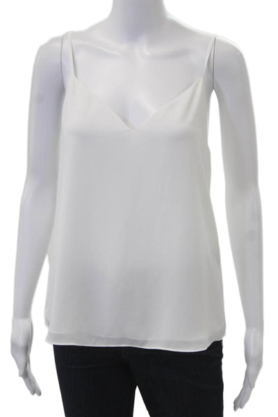 Babaton Women Camisole White V-Neck Sleeveless 100% Polyester Size XS