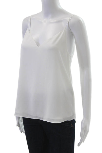 Babaton Women Camisole White V-Neck Sleeveless 100% Polyester Size XS
