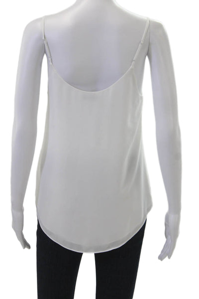 Babaton Women Camisole White V-Neck Sleeveless 100% Polyester Size XS