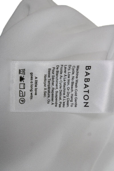 Babaton Women Camisole White V-Neck Sleeveless 100% Polyester Size XS