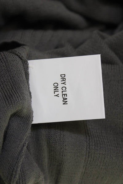 NHBT Unisex Dark Gray V-Neck Cardigan Button Long Sleeve 100% Cotton Size S