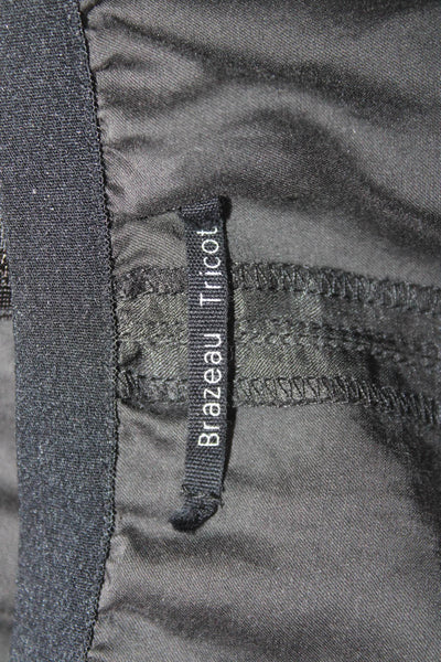 Brazeau Tricot Women Dress Pants Black Zip Polyester Blend Size S