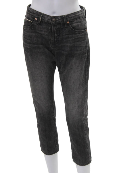 Tortoise Jeans Womens Dark Gray Cropped Ankle Jeans Petite Size 25
