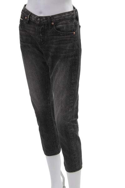 Tortoise Jeans Womens Dark Gray Cropped Ankle Jeans Petite Size 25