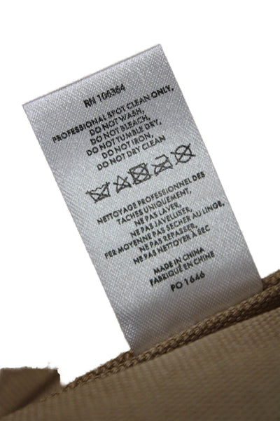 Kule Mens Beige Cowboy Sleeveless Collared Snap Vest Size XS