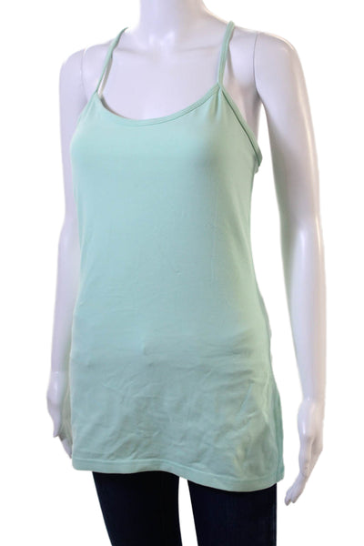 Lululemon Womens Green Basic Camisole Spaghetti Strap Nylon Blend Size 8