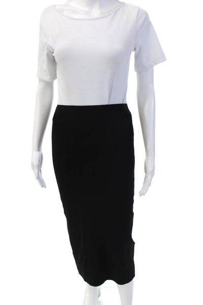 We Wore What Womens Straight Pencil Skirt Black Size S