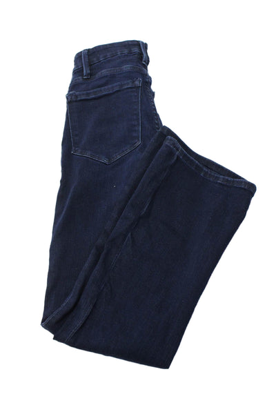 Frame Women Skinny Jeans Dark Blue Mid Rise Designer Size 23