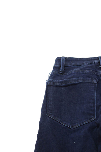 Frame Women Skinny Jeans Dark Blue Mid Rise Designer Size 23
