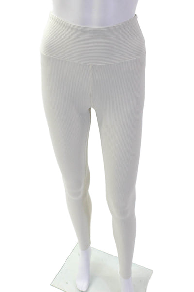 Year Of Ours Womens Beige Ribbed Ankle Jeggings Size XS