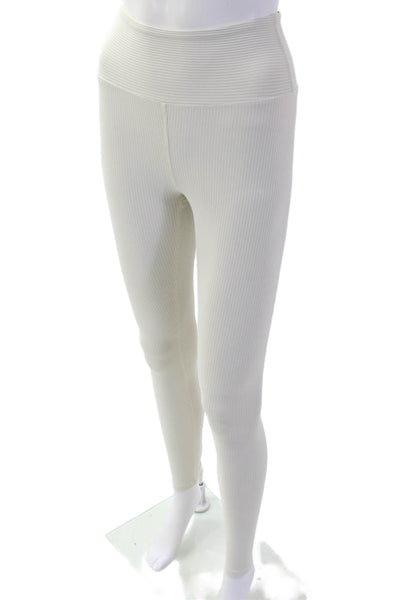 Year Of Ours Womens Beige Ribbed Ankle Jeggings Size XS