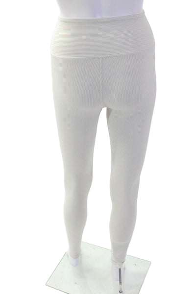 Year Of Ours Womens Beige Ribbed Ankle Jeggings Size XS