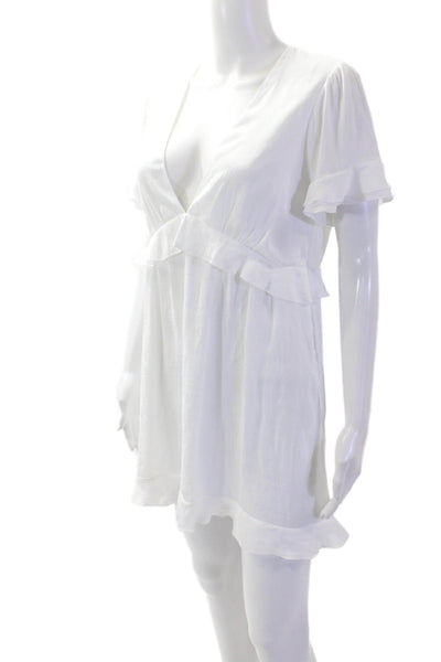 Show Me Your Mumu, Women, White V-Neck Mini Sundress Size XS