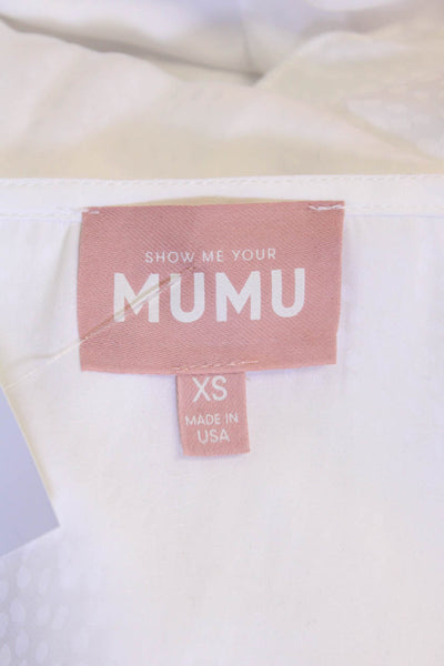 Show Me Your Mumu, Women, White V-Neck Mini Sundress Size XS