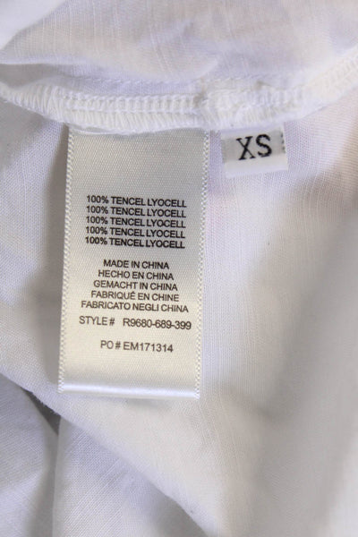 Cloth & Stone Womens White Collared Button-Up Blouse Long Sleeve Size XS