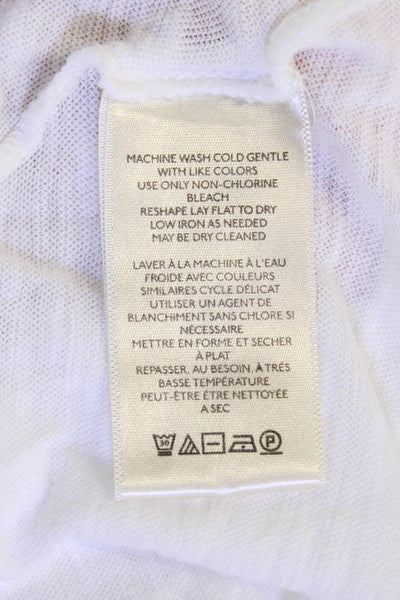We The Free Women Cropped T-Shirt White 100% Cotton Size S