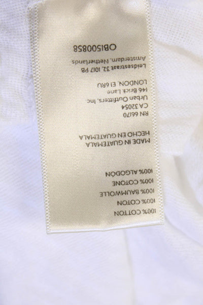 We The Free Women Cropped T-Shirt White 100% Cotton Size S