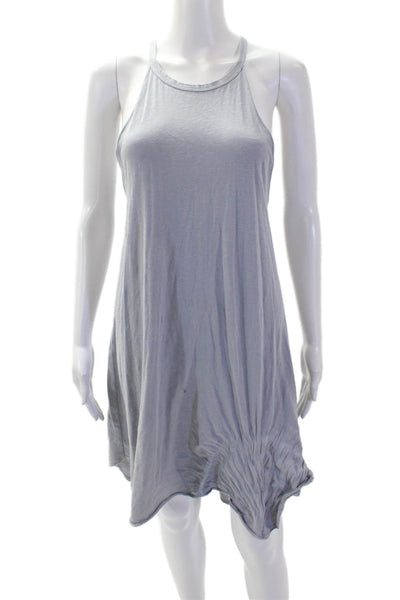 Sundry Women Gray Tank Sundress High Neck Knee Length Cotton Spandex Size 1