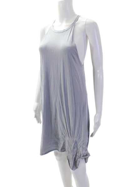 Sundry Women Gray Tank Sundress High Neck Knee Length Cotton Spandex Size 1