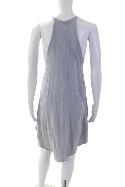 Sundry Women Gray Tank Sundress High Neck Knee Length Cotton Spandex Size 1