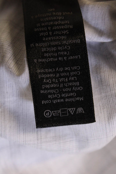 John Varvatos Star USA Mens Striped Long Sleeve Button-Down Shirt Gray Size M