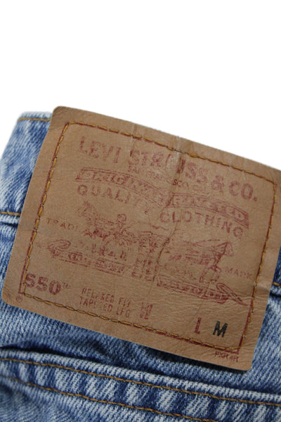Levis Unisex Tapered Jeans Light Blue High Rise 100% Cotton Inseam 30 Size 18