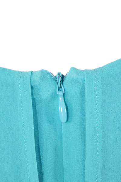 Soft Surroundings Women Shift Tank Dress Light Blue Polyester Size L