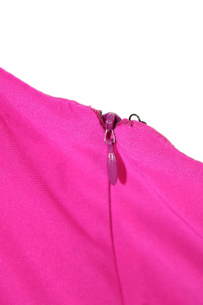 Cache, Womens Sheath Dress Pink Sleeveless Hook & Eye Size 10