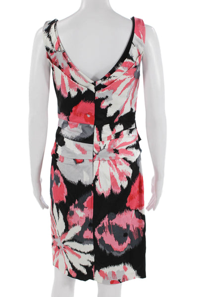 Suzi Chin for Maggy Boutique Women Sheath Dress Black Sleeveless Size 4