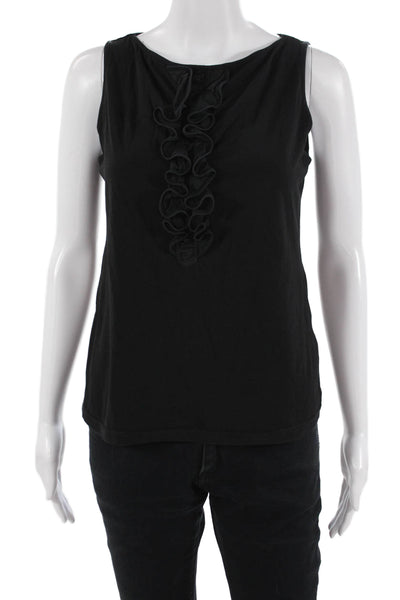Anne Fontaine, Women Basic Sleeveless Black Tank Size 42