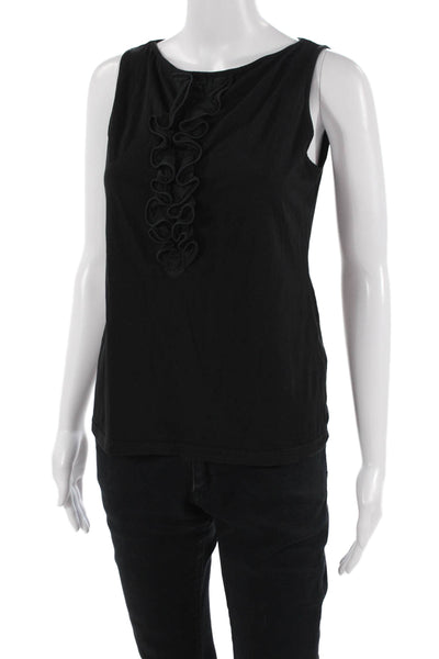 Anne Fontaine, Women Basic Sleeveless Black Tank Size 42