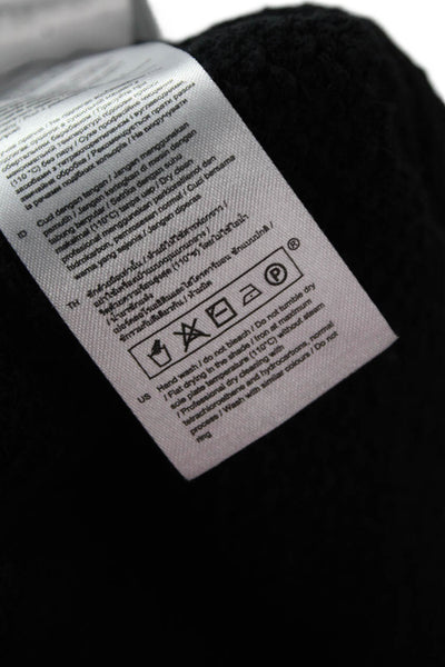 Maje Unisex Bohemian Black Tie-Closure Long Sleeve Sweater Size 2