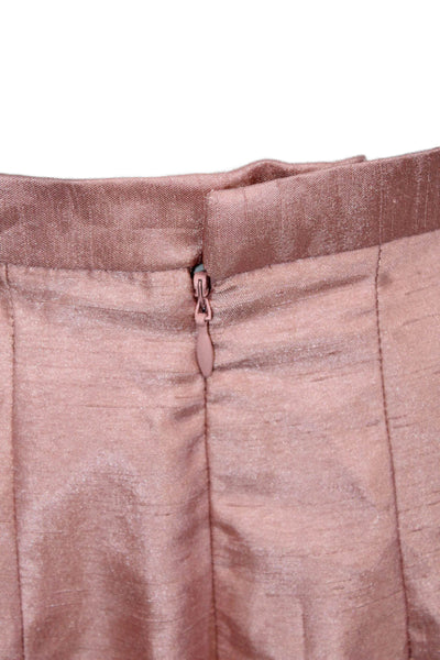 Keepsake Unisex Bohemian Pink Solid Zip Shorts 100% Polyester Size XS