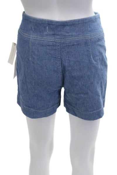 Pilcro and the Letterpress Anthropologie Unisex Blue Cotton Linen Shorts Size 0