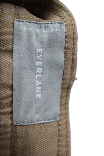 Everlane Unisex Beige Chino Shorts Size 0
