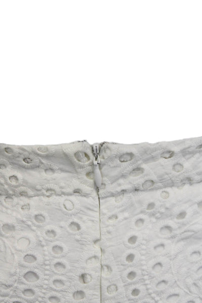 Design History Unisex White Bohemian Cotton Shorts Size XS