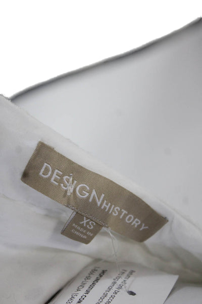 Design History Unisex White Bohemian Cotton Shorts Size XS