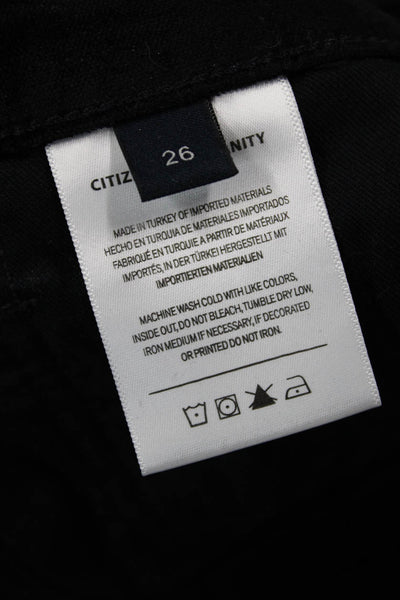 Citizens of Humanity Women Cropped Black Pants Size 26
