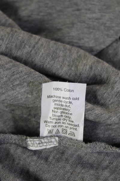 J Crew Women Basic Jersey T-Shirt Gray Cotton Short Sleeve Round Neck Size 2XS