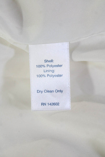 Sail To Sable Women White High Neck Sleeveless Polyester Blouse Size XS