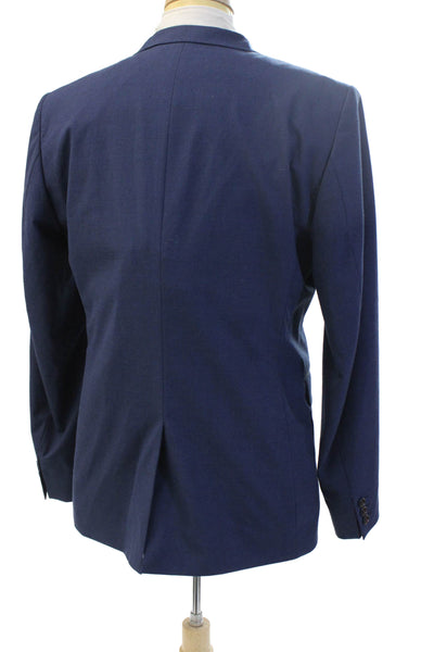 Ted Baker London Mens Blue Classic Blazer Button Collared Size 5