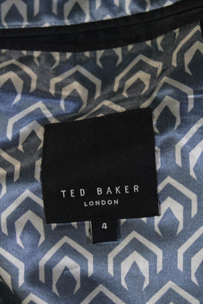 Ted Baker London Mens Blue Classic Blazer Button Collared Size 5