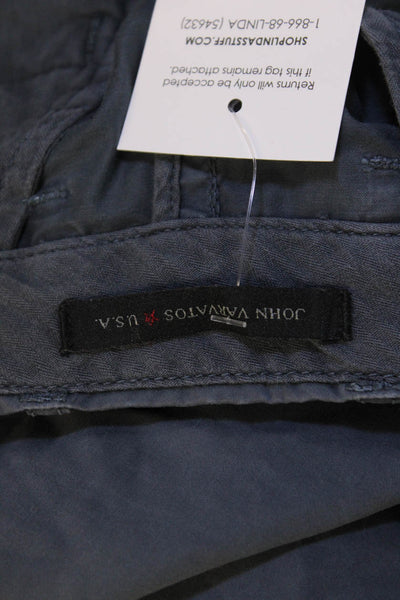 John Varvatos Star USA Mens Dark Gray Chino Pants 98% Cotton Size 31