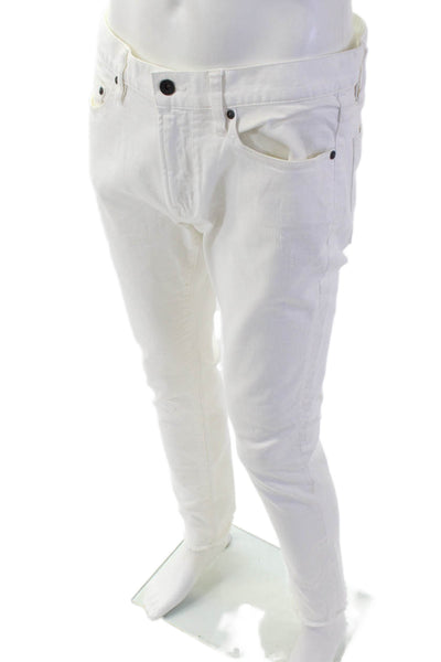 John Varvatos Star USA Mens Skinny White Jeans Size 32