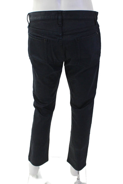 John Varvatos Mens Black Pants Cotton Blend Button Fly Size 32