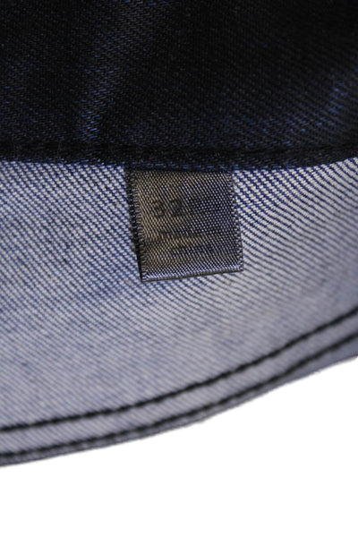 John Varvatos Mens Black Pants Cotton Blend Button Fly Size 32