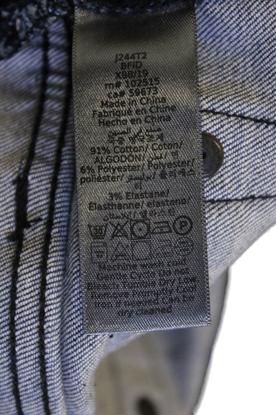 John Varvatos Mens Black Pants Cotton Blend Button Fly Size 32