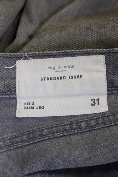 Rag & Bone Mens Skinny Tapered Gray Jeans Size 31
